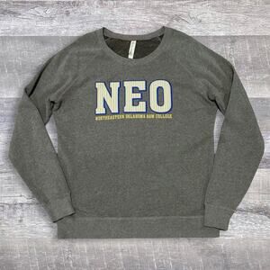 Northeastern Oklahoma A&M College NEO Sweatshirt Womens L Gray Pullover NCAA